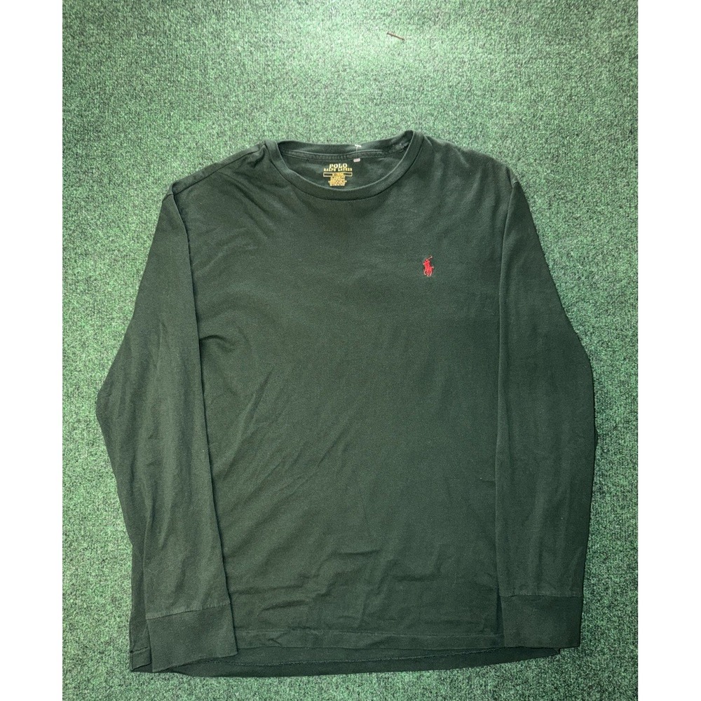 Polo Ralph Lauren Classic Fit Long Sleeve T-Shirt Mens Size M Dark Green